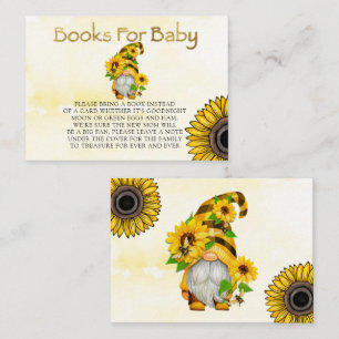 Carte De Visite Gnome Sunflower et Bees Livres pour bébé