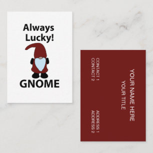Carte De Visite Gnome Toujours Chanceux Gnome