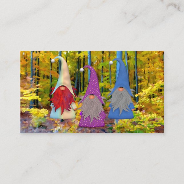 Carte de visite Gnomes Trio (Devant)