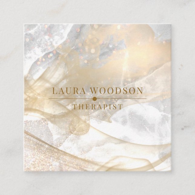 Carte de visite Gold Abstrait (Devant)