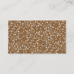 Carte De Visite Gold Damask