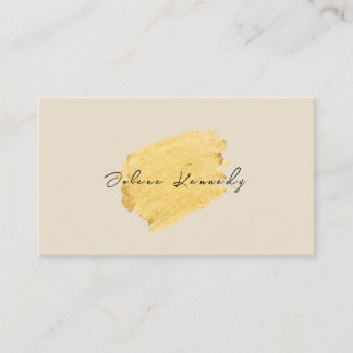 Carte De Visite Gold Faux Moderne Professionnel Luxe Chic Unique