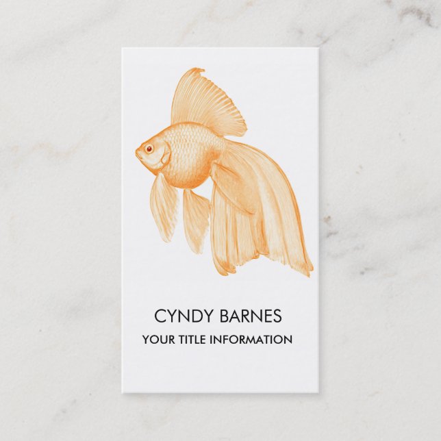 Carte de visite Gold Fish (Devant)
