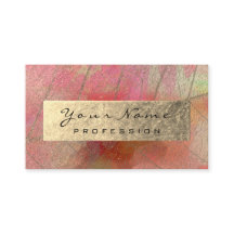 Gold Foil Botanical Abstrait Influencer Blogger