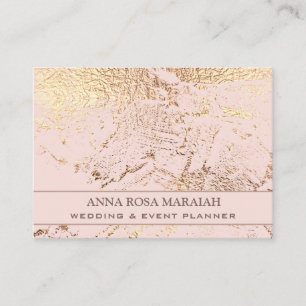 Carte De Visite *~* Gold Foil Pastel Beauty Mariage Élégant 