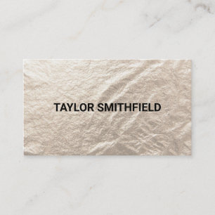 Carte De Visite Gold Foil Trendy