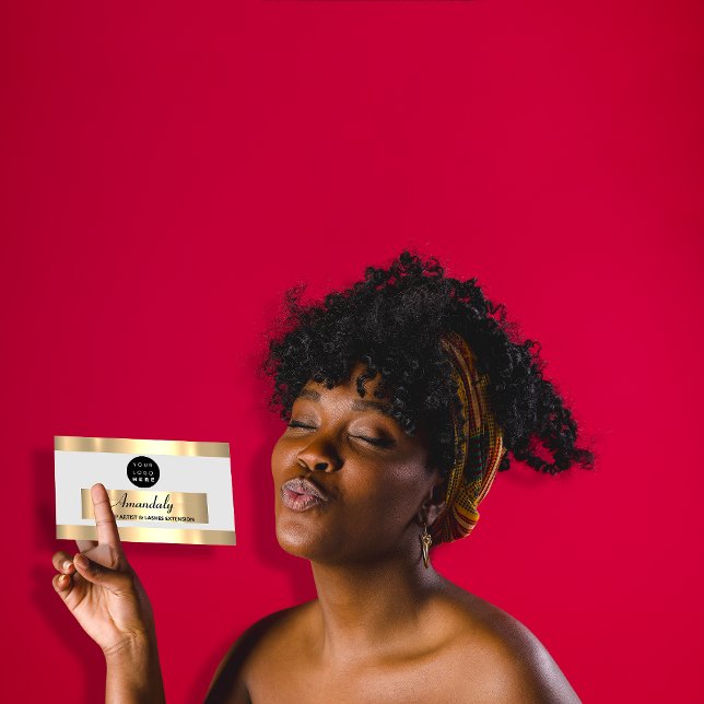 Carte De Visite Gold Frame Mode Beauté Shop Grey (Gold Frame Fashion Beautique Shop Gray Gray Business Card)