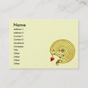 CARTE DE VISITE GOLD HYPER LABYRINTH
