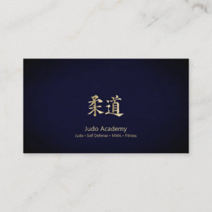 Carte de visite Gold Judo Kanji