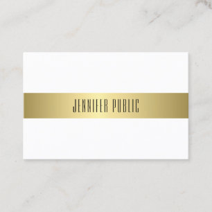 Carte De Visite Gold Look Design moderne Mode Simple Plat simple