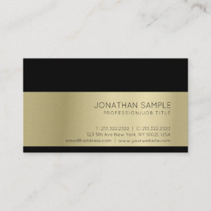 Carte De Visite Gold Look élégant moderne professionnel luxe