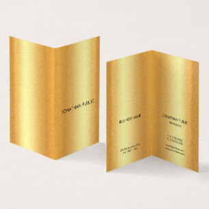 Carte De Visite Gold Look Moderne Design simple Modèle élégant