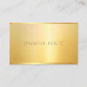 Carte De Visite Gold Look Professional Elite Modèle élégant Luxe