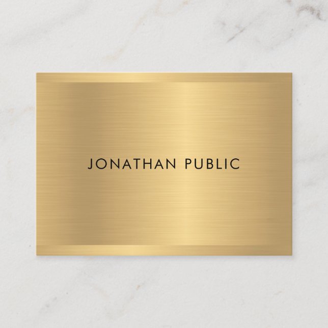 Carte De Visite Gold Look Professional Glamor Modern Modèle (Devant)
