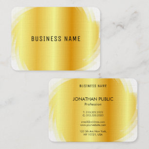 Carte De Visite Gold Look Professional Moderne Modèle élégant