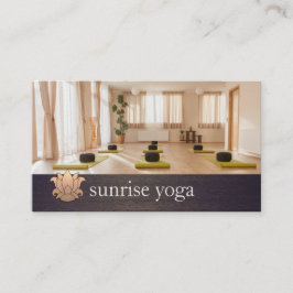 Carte De Visite Gold Lotus Yoga et méditation photo