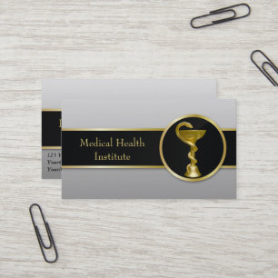 Carte De Visite Gold Médicale Hygieia Bowl Professionnel
