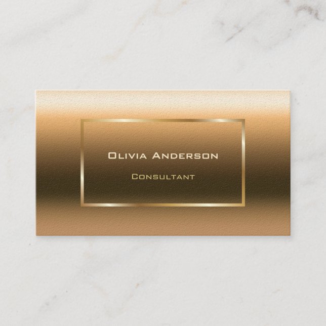Carte De Visite Gold Ombre Professional (Devant)