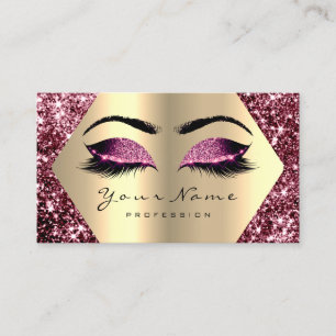 Carte De Visite Gold Sepia Parties scintillant maquillage Artiste 