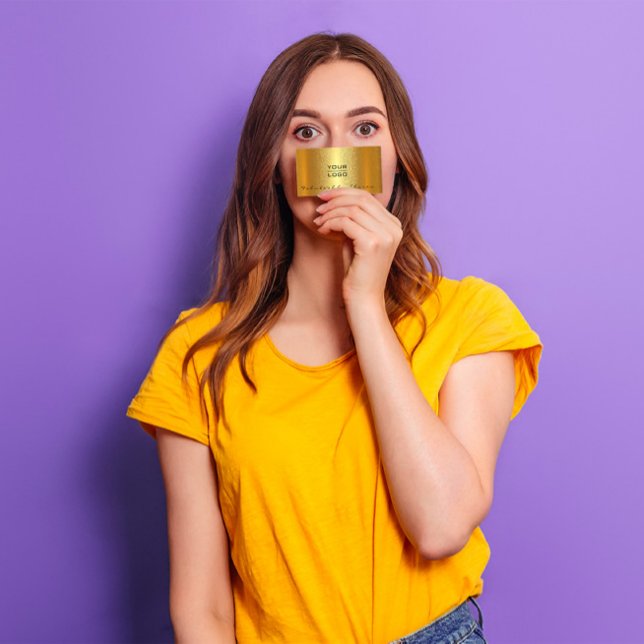 Carte De Visite Gold Spark Maquillage Artiste Lash Élégant Logo Lu (Gold Spark Makeup Artist Lash Elegant Lux Logo Business Card)