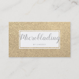 Carte De Visite Gold Sparkle Parties scintillant Beauté Spray Tan 