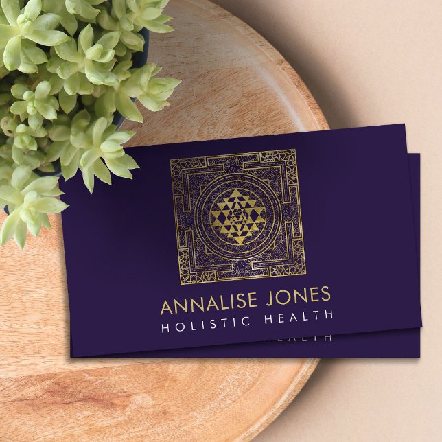 Carte De Visite Gold Sri Yantra / Sri Chakra (Créateur téléchargé)