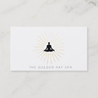 *~* Gold Sun Rays Man Meditation Lotus Pose