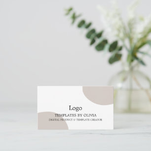 Carte de visite Golden Bloom