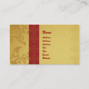 Carte De Visite Golden business card 2 sided printed