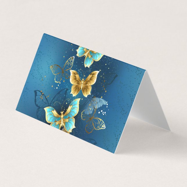 Carte De Visite Golden butterflies (Devant)