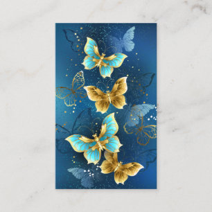 Carte De Visite Golden butterflies