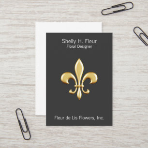 Carte De Visite Golden Fleur De Lis