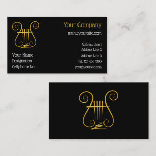 Carte De Visite Golden lyre