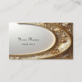 Carte De Visite Golden Ornate Frame Business Card