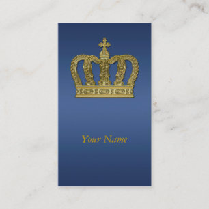Carte De Visite Golden Royal Crown II + votre backgr. & idées