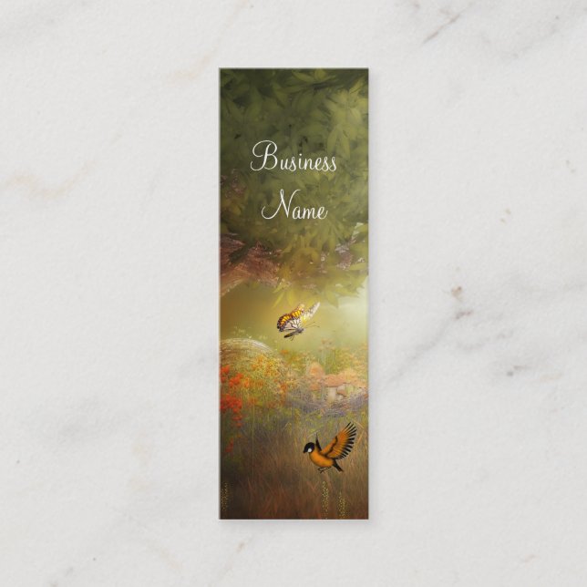 Carte de visite Golden Woodland Bird Skinny (Devant)