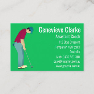 Carte De Visite Golf