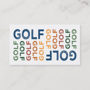 Carte De Visite Golf Cute Coloré