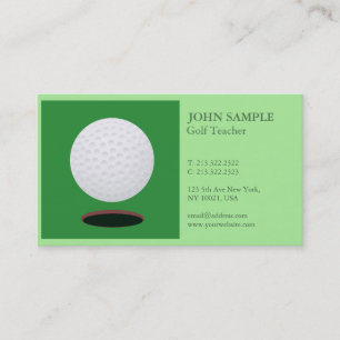Carte De Visite Golf professionnel élégant moderne de conception
