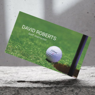 Carte De Visite Golfe Instructeur Hole dans un sport professionnel