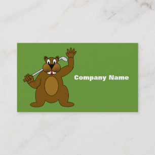 Carte De Visite Golfer Gopher Allez-Y !