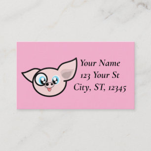 Carte De Visite Goofy Pig souriant Thunder_Cove