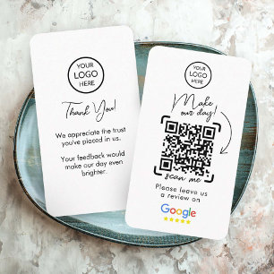 Carte De Visite Google Avis   Revue de l'entreprise   QR Code Busi