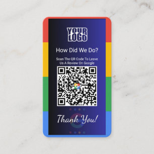 Carte de visite Google Review avec lien Facebook