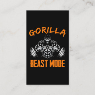 Carte De Visite Gorilla Poids Bête Poids Puissant Fitness
