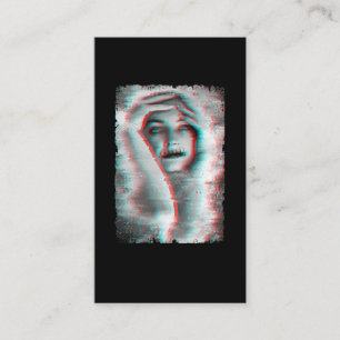 Carte De Visite Gothique Horreur Girl Goth Occult Esthétique Dark 