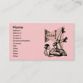 Carte De Visite goupille de fille de Derby de rouleau
