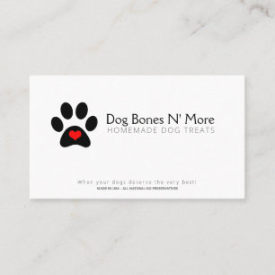 Carte De Visite Gourmet Dog Traite La Boulangerie