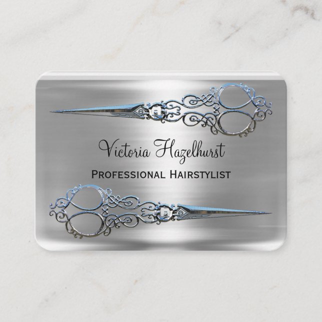 Carte De Visite Grace Monroe Double Ciseaux Professional II (Devant)