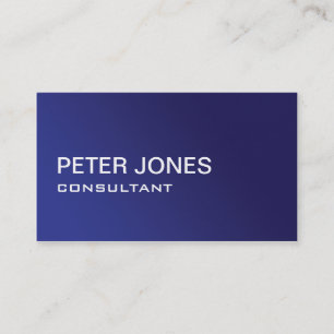 Carte De Visite Gradient bleu simple simple élégant professionnel